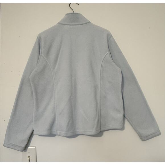 L.L.Bean Women’s Full-Zip Fleece Jacket Size L Light Blue Soft Polar Warm - Picture 5 of 11